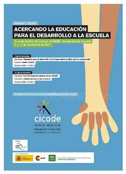 Cartel del seminario 'Educación para el Desarrollo'
