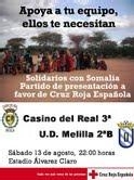 Cruz Roja destina la recaudación del partido entre la UD Melilla y Casino del Real a paliar la crisis humanitaria en el Cuerno de África