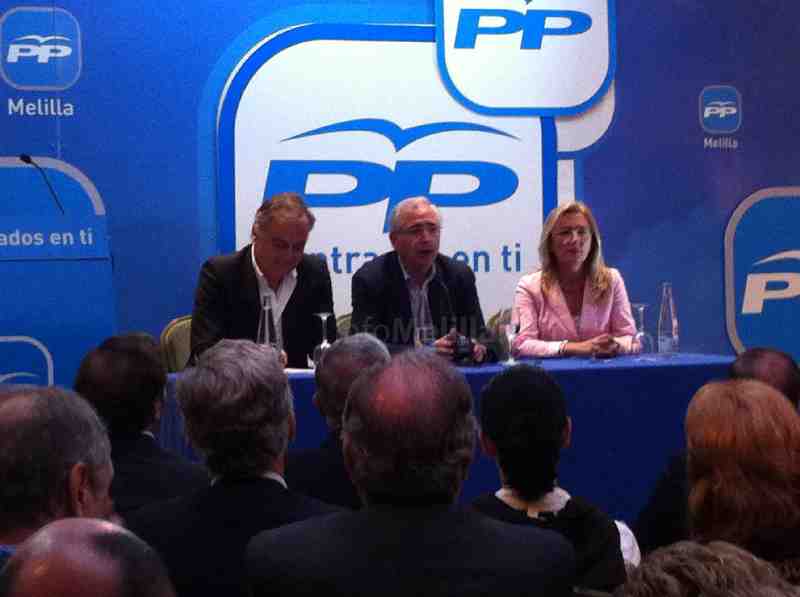 González Pons: “Necesitamos a mucho Juanjo Imbroda en Melilla y a mucho Mariano Rajoy en Madrid”