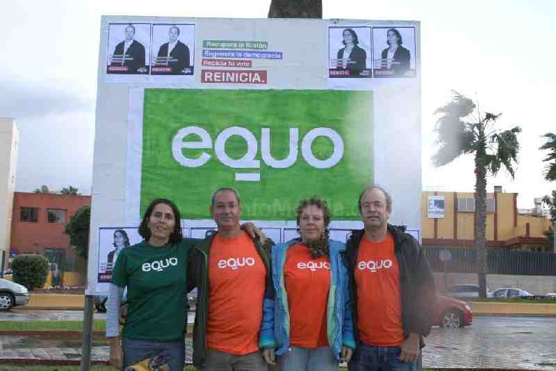 Desconocidos destruyen la publicidad electoral de EQUO en tres espacios cedidos por la Junta Electoral