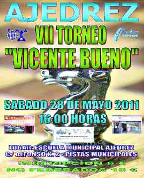 Cartel anunciador de dicho evento ajedrecístico