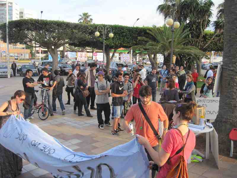 La protesta de 'Democracia real ya' se extiende también a Melilla