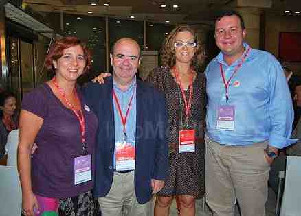 La terna socialista junto a Gaspar Zarrías