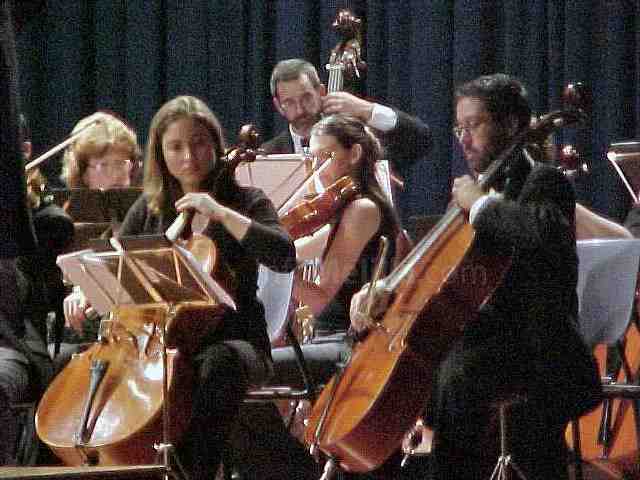 La orquesta ofreciendo un concierto