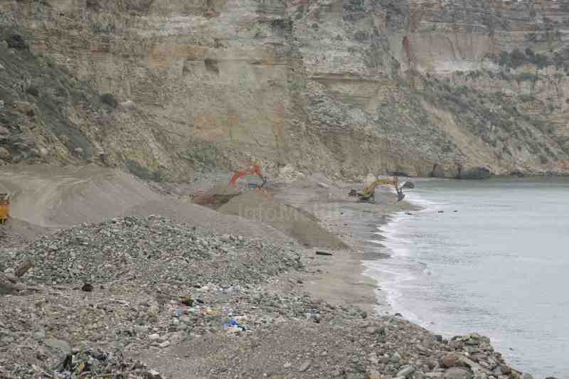 Playas durante la obra de rehabilitación terminada en 2010