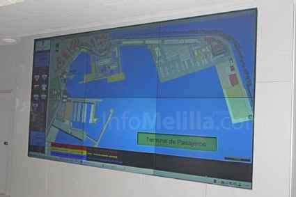 Imagen de la terminal de pasajeros desde el centro de control