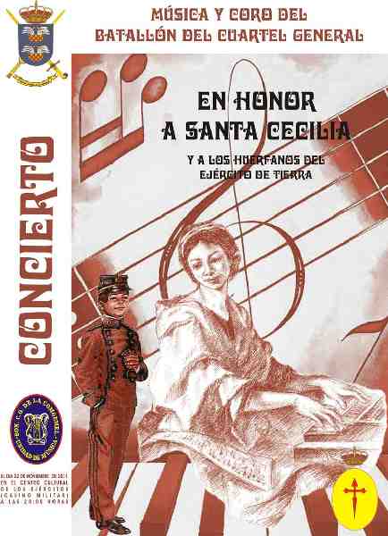 Cartel del concierto en honor a Santa Cecilia