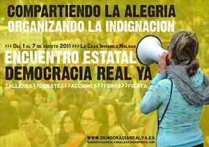 Democracia Real Ya (DRY) convoca a los melillenses a manifestarse el sábado por la tarde