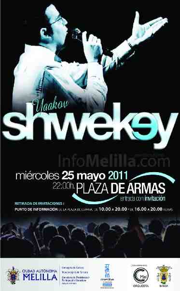 Cartel del concierto de Yaakow Shwekey