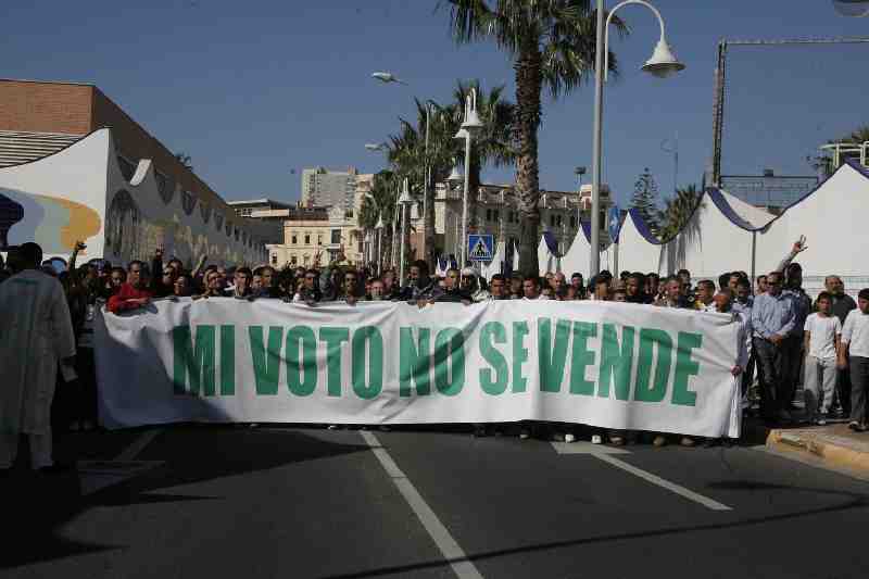 Simpatizantes de CPM protestan por el caso del voto por correo