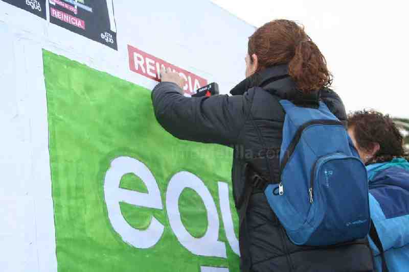 Desconocidos destruyen la publicidad electoral de EQUO en tres espacios cedidos por la Junta Electoral