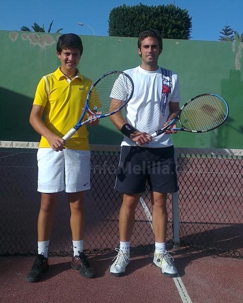 Los finalistas masculinos, Javier Aznar y Carlos Gámez