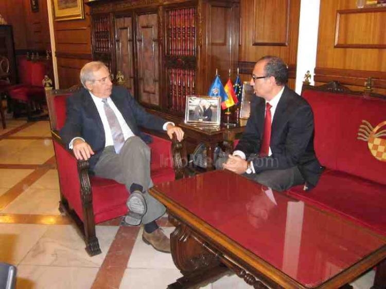 El presidente de Melilla y el delegado del Gobierno durante un reciente encuentro