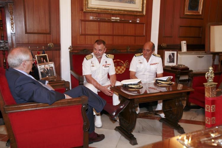 Durante el encuentro con Juan José Imbroda