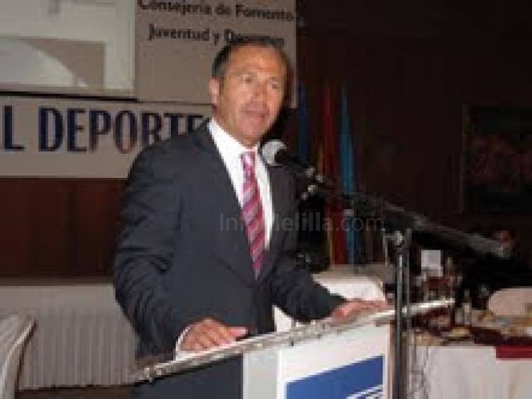 El Vicepresdiente de la Ciiudad Autónoma y Consejero de Deportes, Miguel Marín