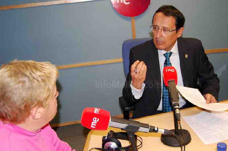 Dionisio Muñoz, durante la entrevista en RNE