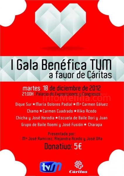 Esta noche, I Gala Navideña de TVM a beneficio de Cáritas