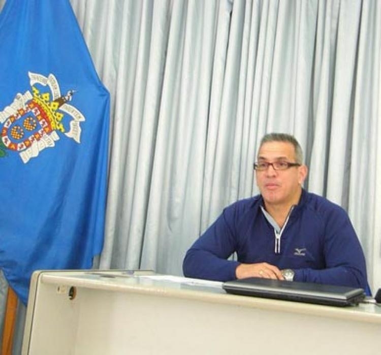 Ciro Ibañez, presdiente de la Federación Melilllense de Halterofilia