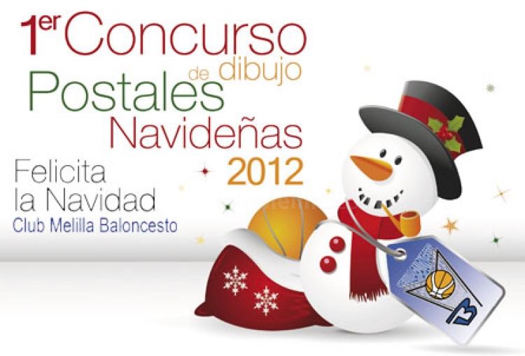 La imágen de presentación del concurso navideño de Melilla Baloncesto