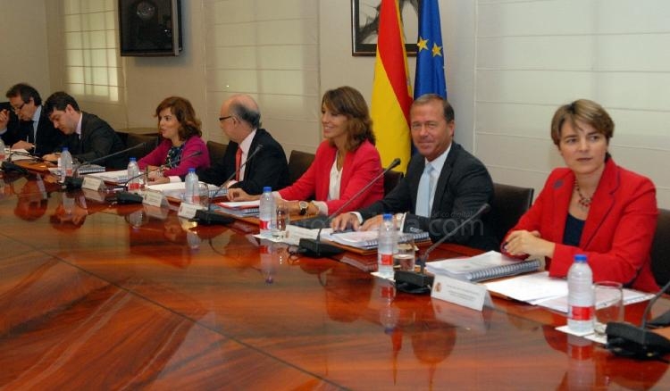 Marín durante la reunión de las comunidades autónomas