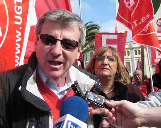 El secretario general de UGT-Melilla, Alonso Díaz