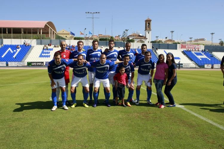 Primera formación inicial de la temporada 2012-13 de la Unión Deportiva Melilla