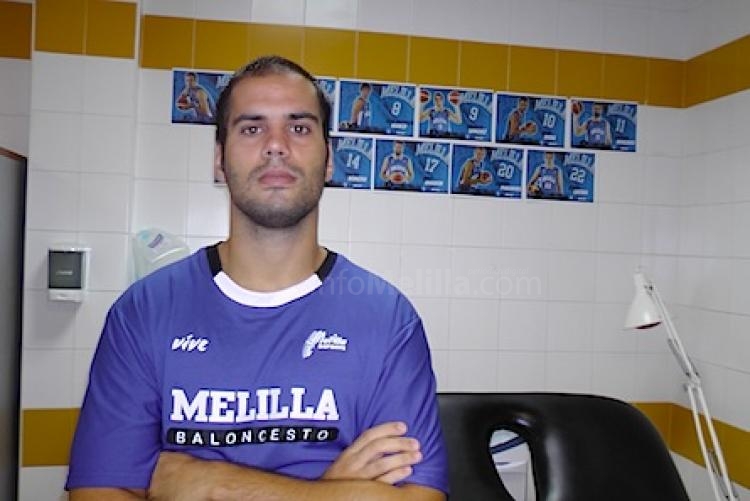 El nuevo fisioterapétuta de Melilla Baloncesto, Alejandro Ríos Mora