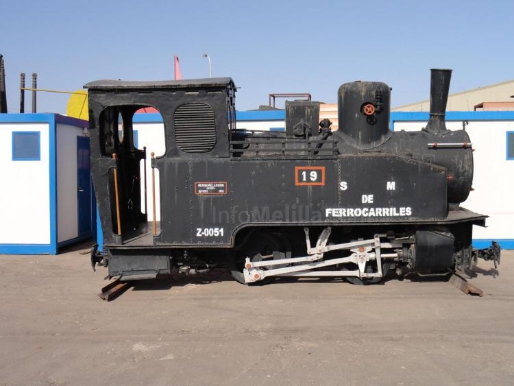 Defensa cede a Melilla una locomotora de 1918 usada en el Protectorado