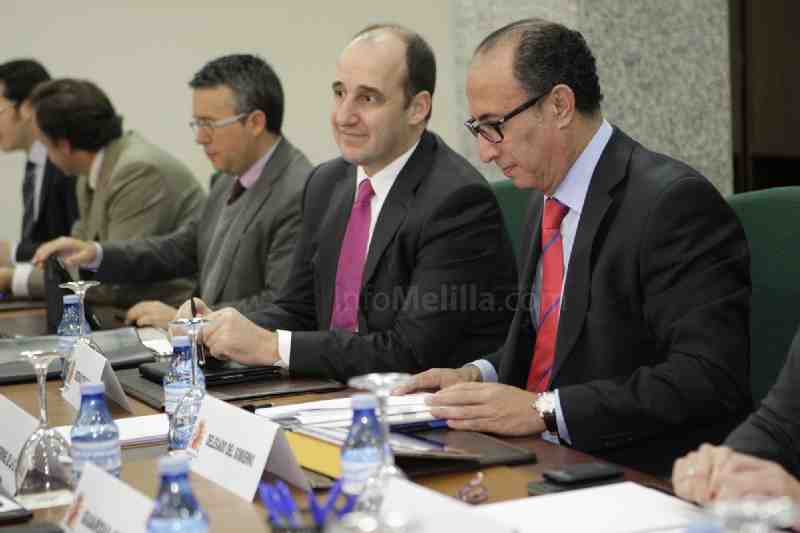 Ignacio Ulloa junto al delegado del Gobierno en Melilla