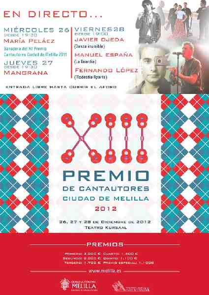 Esta tarde comienza la nueva edición del Certamen de Cantautores de Melilla