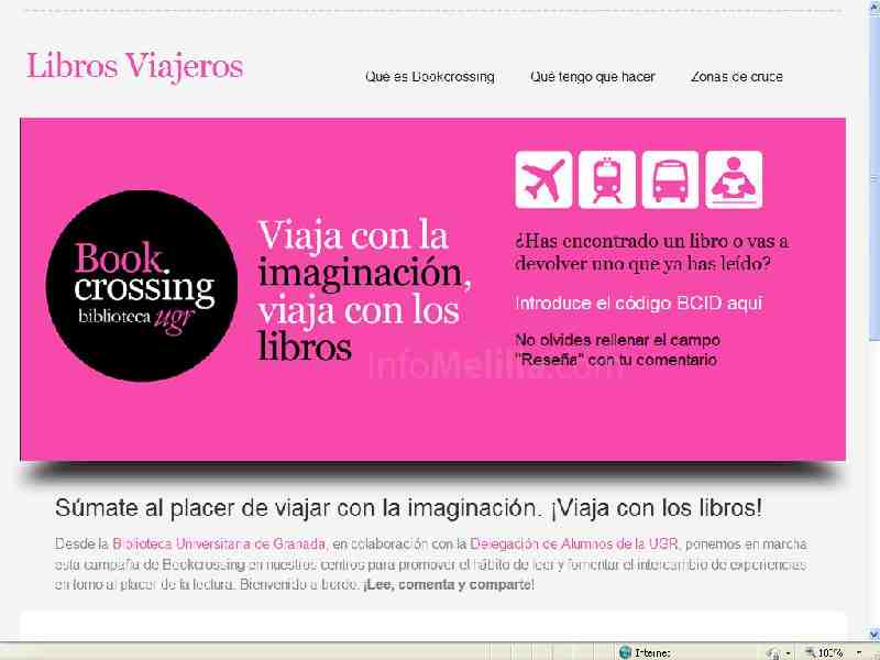 La UGR liberará en Melilla más de cien libros 'viajeros' en una nueva campaña de fomento de la lectura