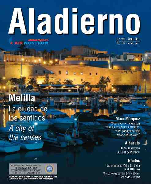 Air Nostrum dedica un amplio reportaje a las fortificaciones de Melilla en 'Aladierno'