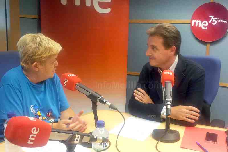 Escobar durante su entrevista en RNE