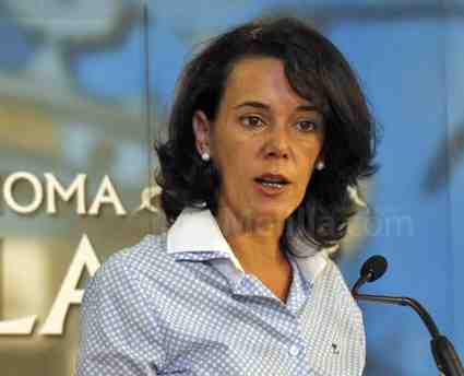 La consejera de Bienestar Social y Sanidad, María Antonia Garbín
