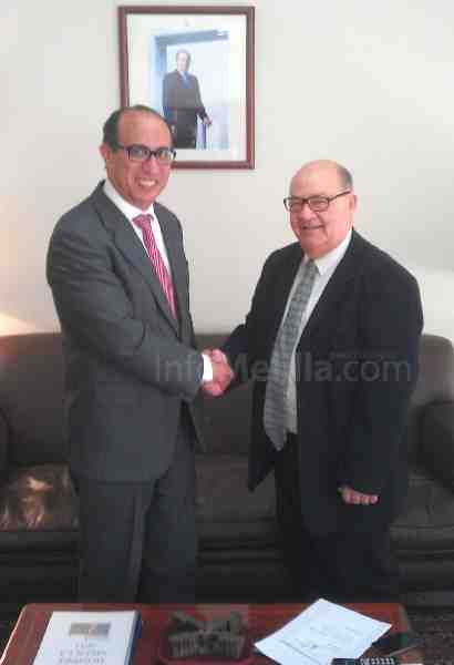 El Barkani y Suárez en su encuentro de esta mañana