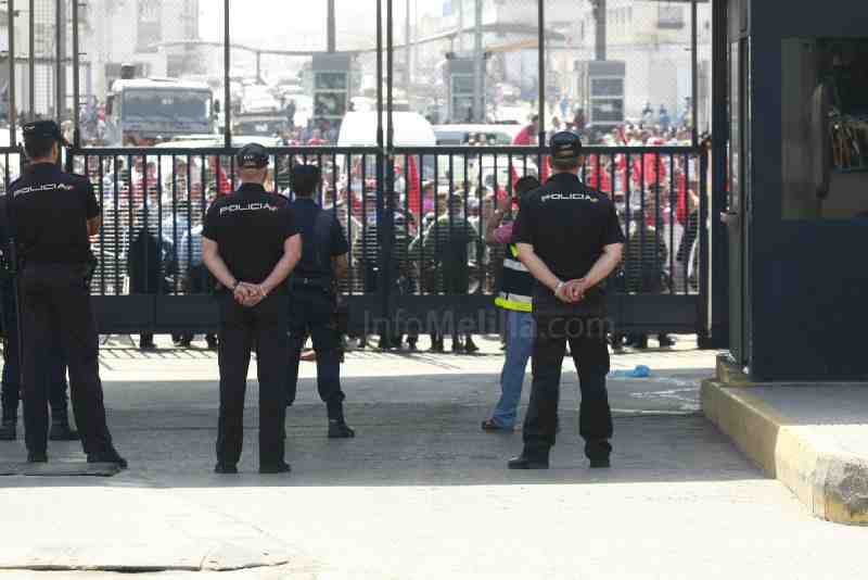 Detenido uno de los participantes en el lanzamiento de piedras a policías en la frontera