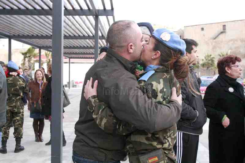 Melilla despide a 200 soldados que participarán en la misión del Líbano