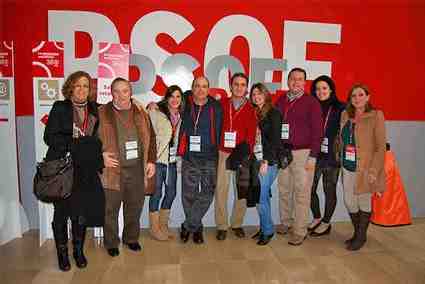 Parte de la delegación melillense qeu ha asistido al cónclave sevillano