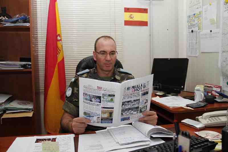 Los militares desplazados al Líbano se mantienen al día de las novedades que se producen en Melilla