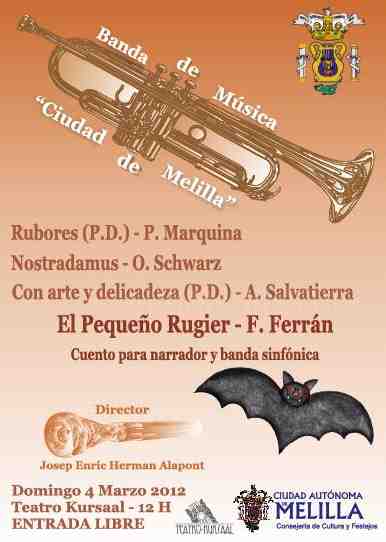 Cartel del 'Concierto en familia' de la banda