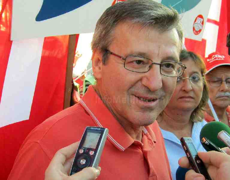 El secretario general de UGT-Melilla, Alonso Díaz