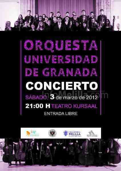 Cartel del concierto de la OUGR en Melilla