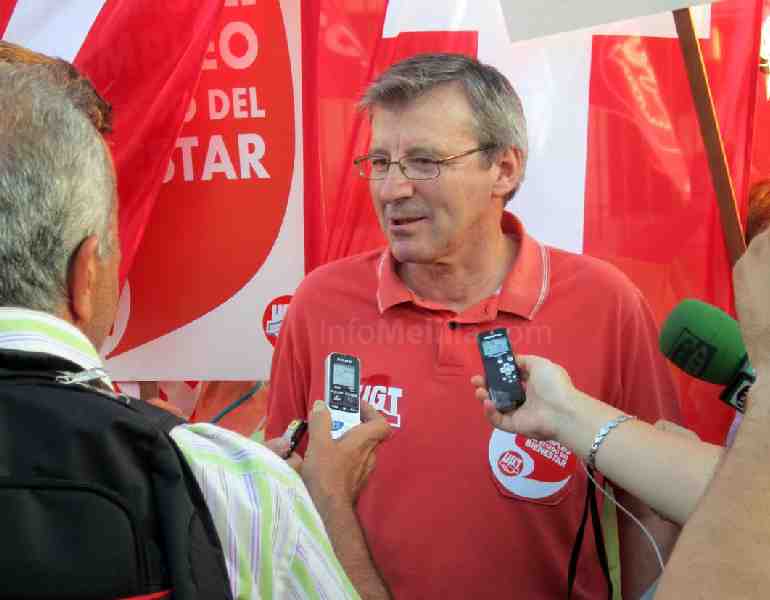 El secretario general de UGT-Melilla, Alonso Díaz