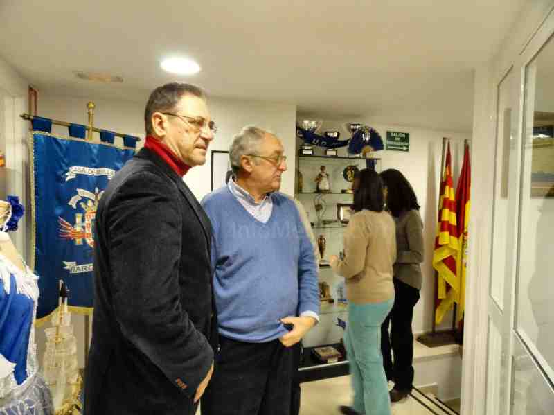 Coroneles con anterior destino en Melilla visitan la Casa de Melilla en Barcelona