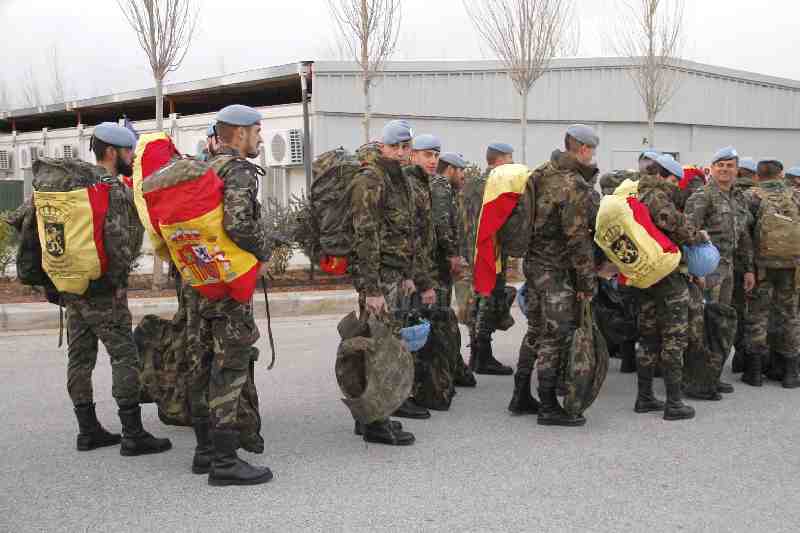 La Brigada “Líbano XVI” se completa con la llegada de 180 soldados procedentes de la COMGEMEL