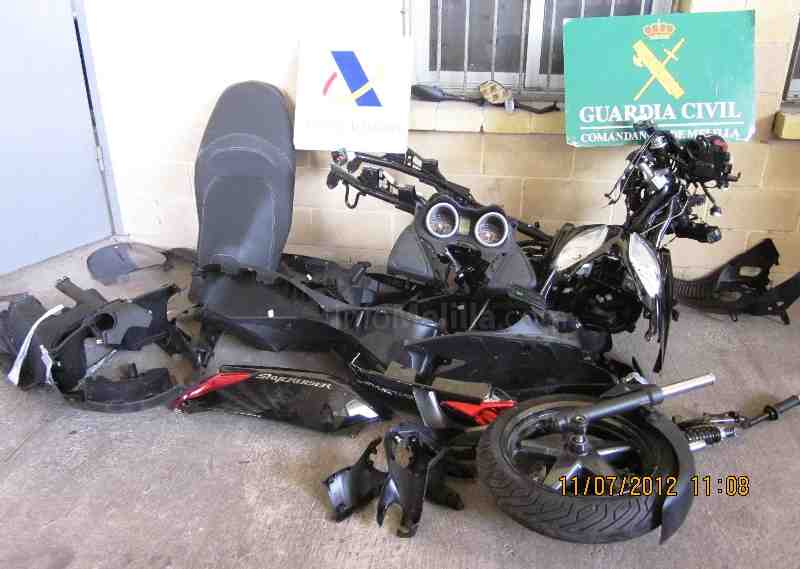 Recuperada en Melilla una motocicleta que había sido robada en Francia y que iba a ser introducida en Marruecos