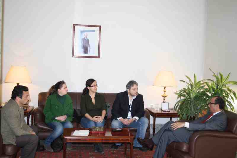 Momento de la reunión entre la APM y El Barkani