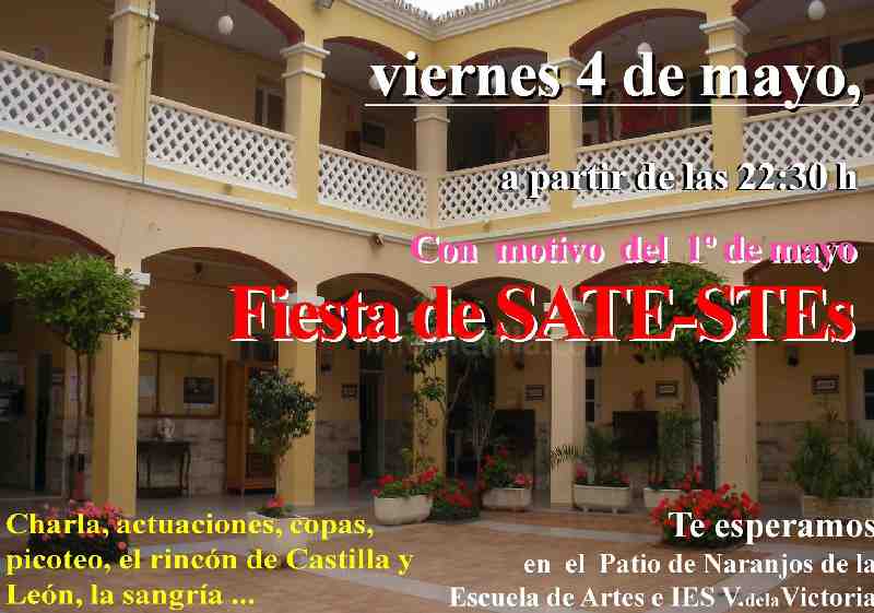 SATE-STEs celebra esta noche su tradicional fiesta con motivo del 1º de Mayo