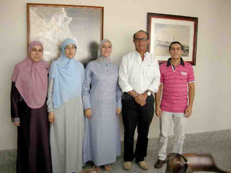 El Barkani junto a los responsables de ASIS