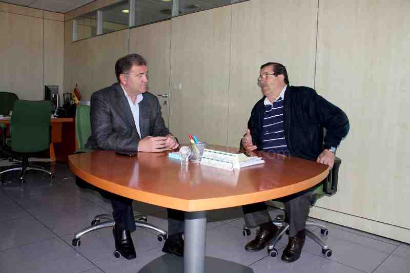 Robles y Rosa durante el encuentro mantenido